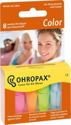 Ωτοασπίδες Ohropax Color Αφρώδεις 4 ζεύγη σε Πλαστική Θήκη
