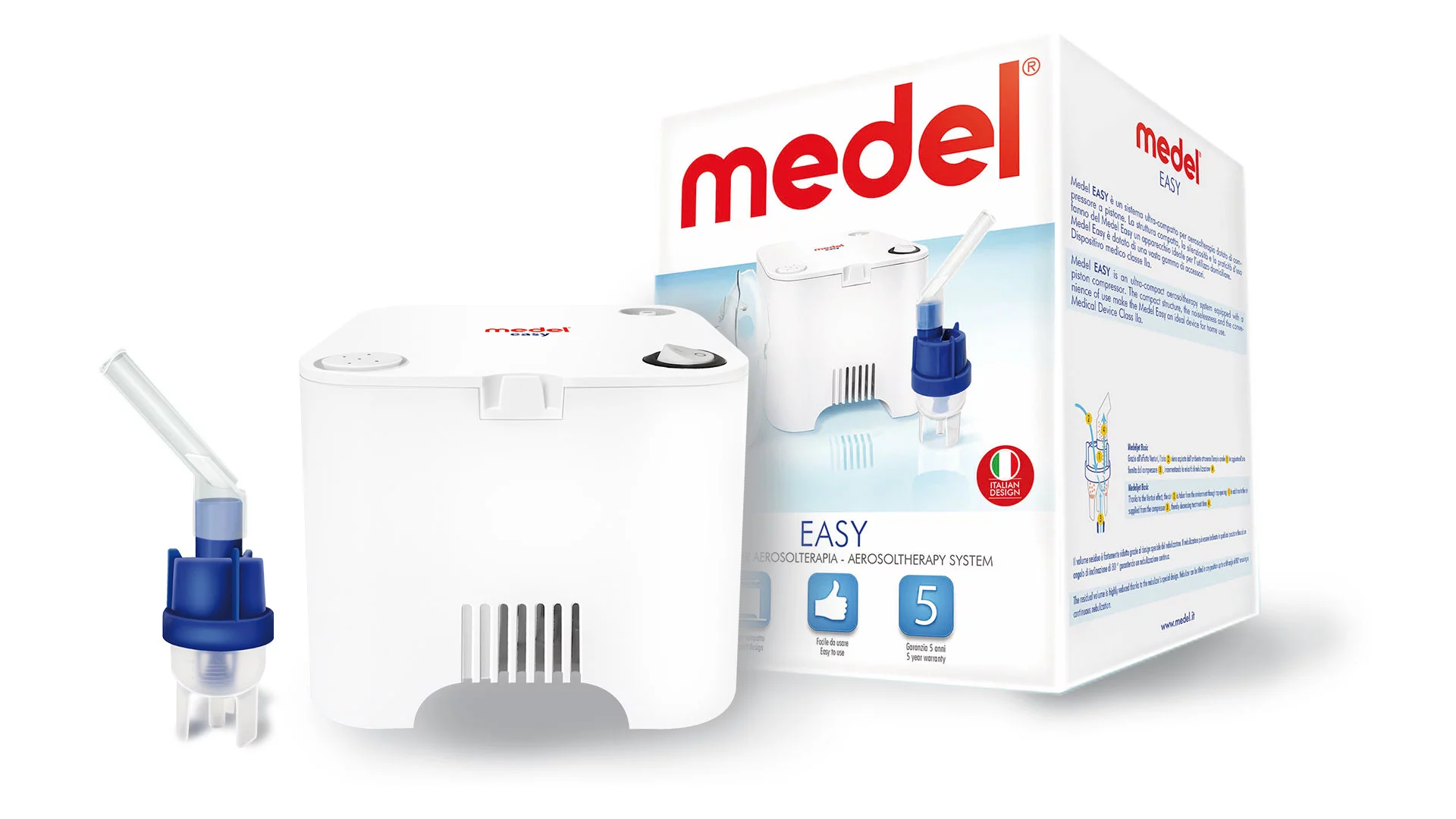 Nebulizer Medel Easy for the whole family 95116, with Compact Design