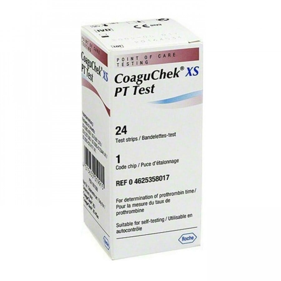 CoaguChek XS Ταινίες Μέτρησης Χρόνου Προθρομβίνης INR 24 Τεμ