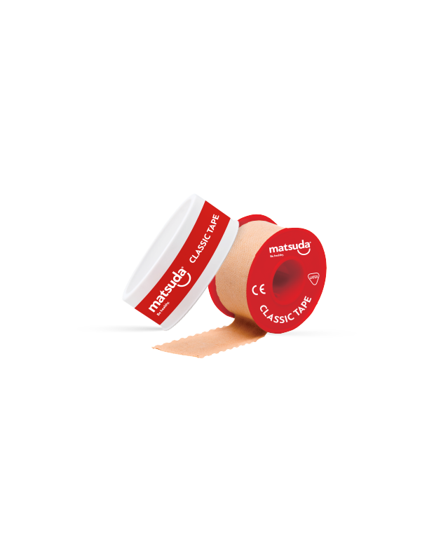 Αυτοκόλλητη Ταινία Υφασμάτινη 1,25cmx5m Classic tape Matsuda (24ρολ./κουτί)