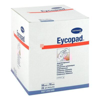 Επιθέματα Οφθαλμικά Αποστειρωμένα Eycopad 84X70mm 25τμχ REF:417540 Hartmann