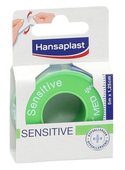 Hansaplast Adhesive Bandage Tape Sensitive 1,25cm x 5m REF:47815