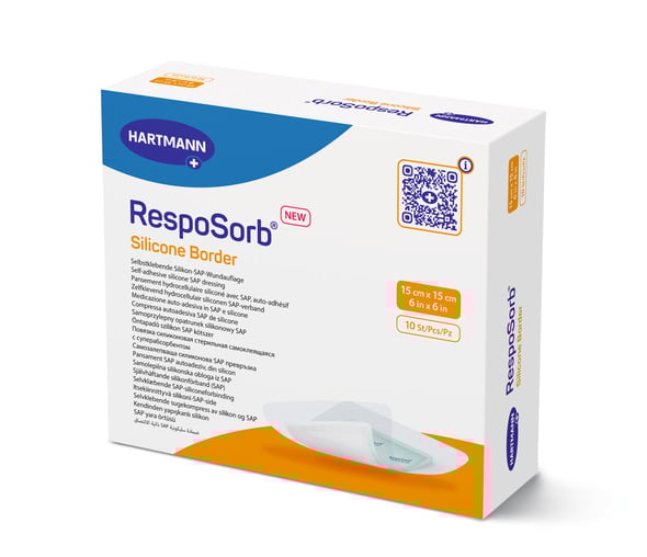 Resposorb Επίθεμα Silicone Border 15cmx15cm 10τμχ  Ref: 413003