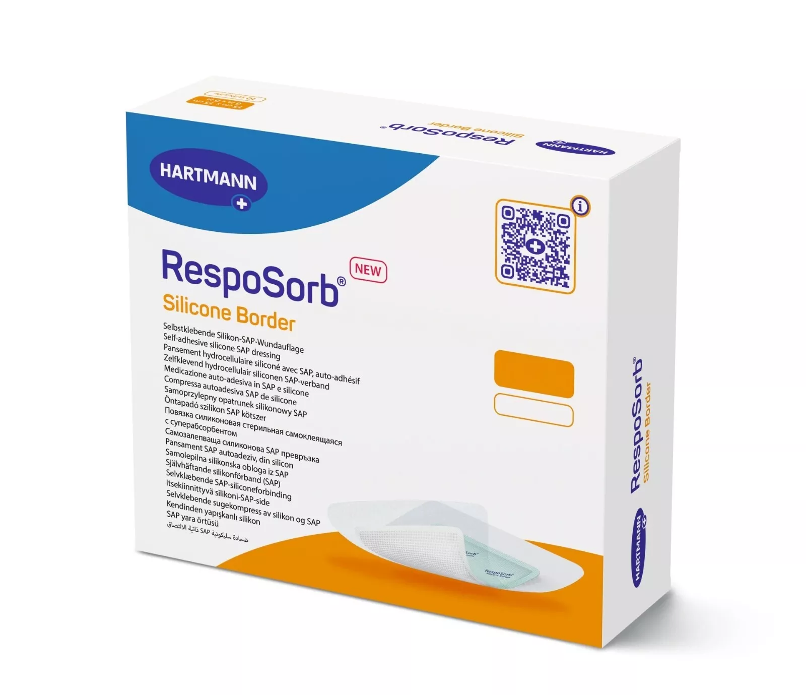 Resposorb Επίθεμα Silicone Border 12.5cmx12,5cm 10τμχ  Ref: 413002