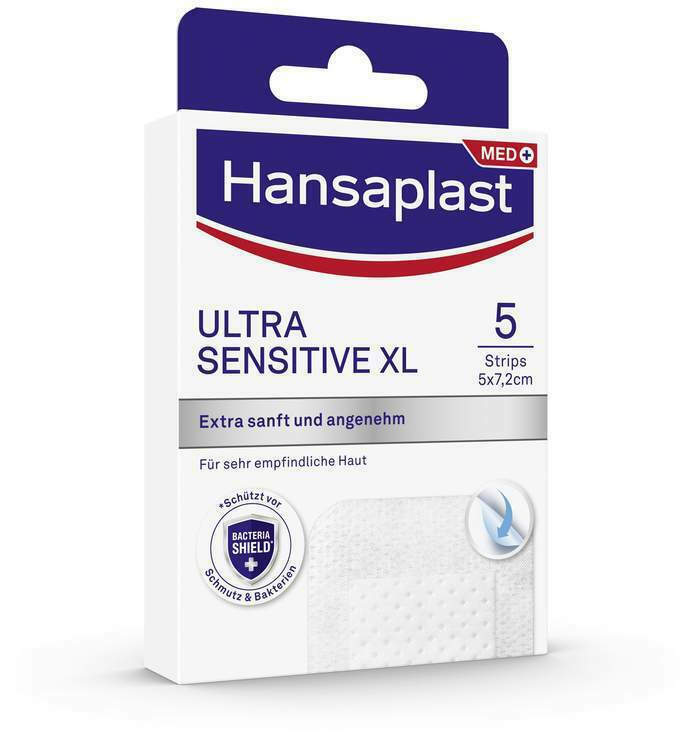 Hansaplast Ultra Sensitive XL 5cm x 7,2cm 5τμχ Ref:48735