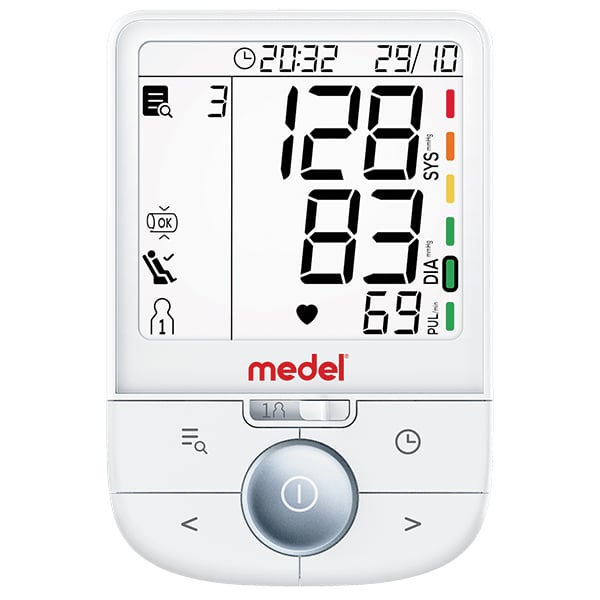 Πιεσόμετρο Αρτηριακής Πίεσης Medel Elite Plus 60098 Μπράτσου με 200 Μνήμες (από 100 για 2 Διαφορετικούς Χρήστες) και Περιχειρίδα 22-42cm