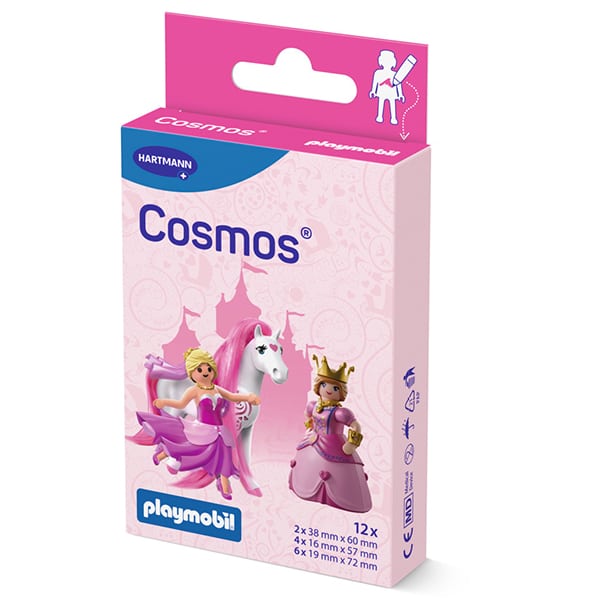 Cosmos Playmobil Princess Αυτοκόλλητα Επιθέματα 12τμχ REF:535407 Hartmann