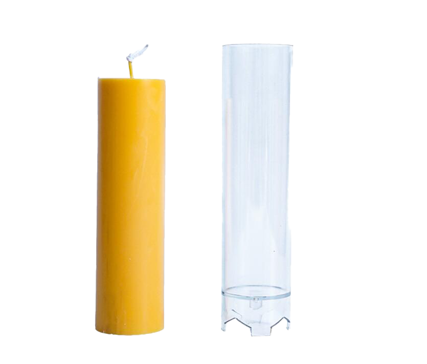 Καλούπι Πλαστικό Για Κερί, Σχήμα Κυλινδρικό 4.4x17.6cm