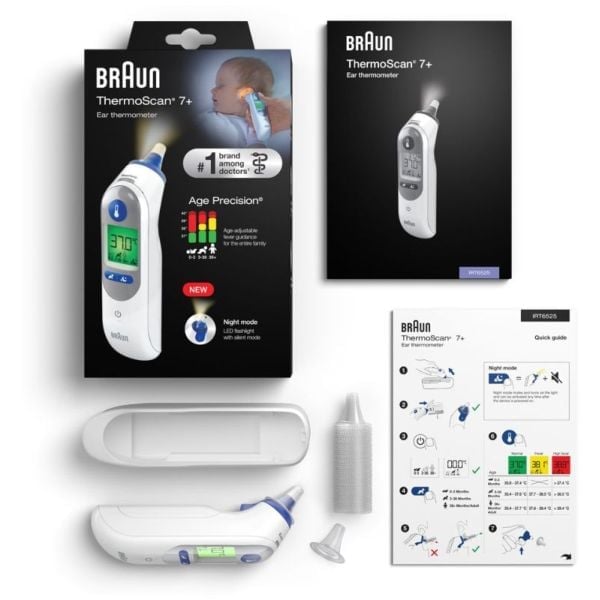Braun Θερμόμετρο Ηλεκτρικό Αυτιού Με Φως IRT 6525 (Κ.Π)