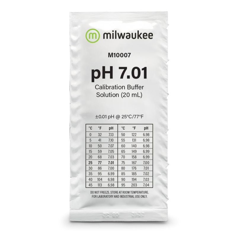 Διάλυμα Βαθμονόμησης Πεχαμέτρου (20ml) (pH 7.01@25 C° ) 1τμχ Milwaukee Ref:M10007