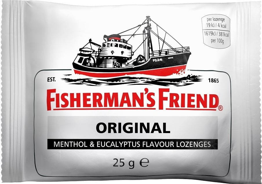 Fisherman's Friend Original Extra Strong (Λευκό) Καραμέλες Μινθόλη &amp; Ευκάλυπτος 24x25gr NEW