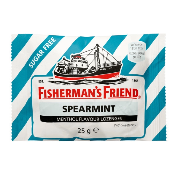 Fisherman's Friend Spearmint-Δυόσμος (Πετρόλ) Καραμέλες 12x25gr