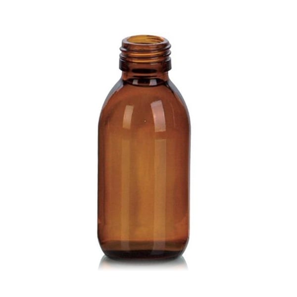 Glass Vial Brown GB150 PP28 150ml (P10)