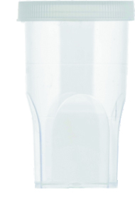 Transparent PE jar with Snap On Kartell 936 20ml