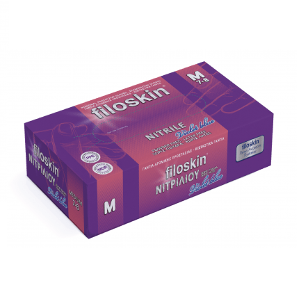Γάντια Nitrile Μπλε Filoskin Large 100τμχ