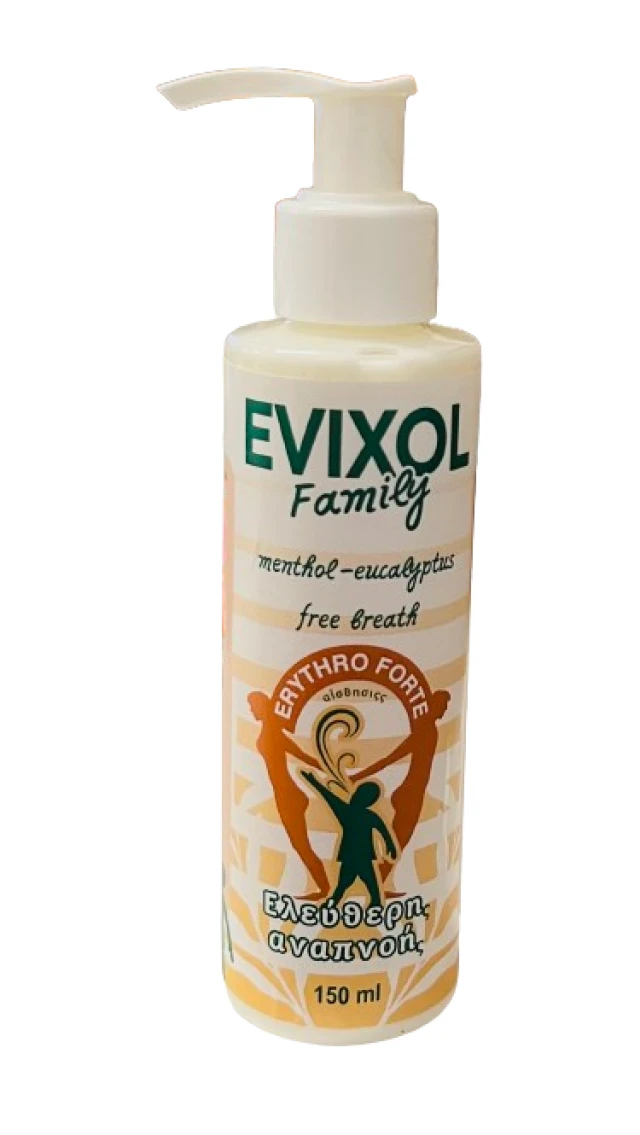 Erythro Forte Evixol Family Menthol-Eucalyptus Cream 150ml (Κ.Π)