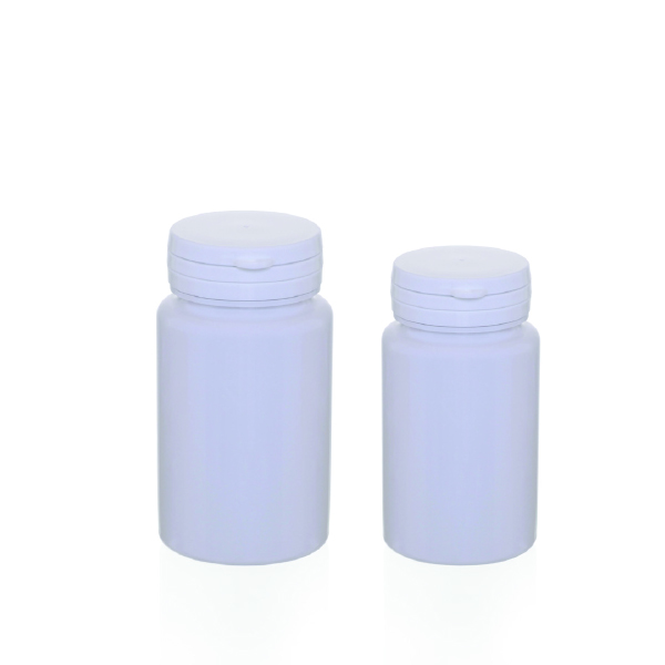 PET Container 100PSW White Wide mouth/safety bottle/safety stopper 10pcs