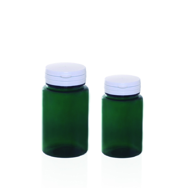 PET Container 100PSV Green Wide mouth/safety bottle 100PSV Green 10pcs