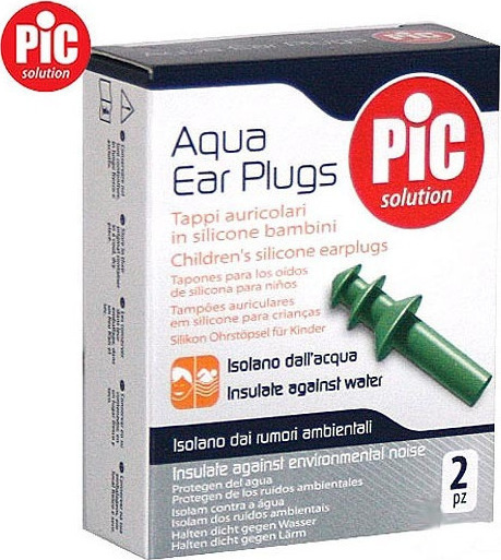 Ωτοασπίδες Pic Aqua Ear Plugs Kids Σιλικόνης Αδιάβροχες 1 ζευγάρι