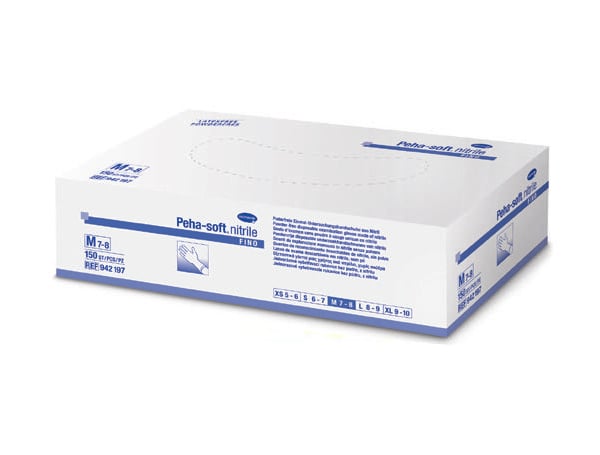 Γάντια Peha-soft Nitrile Blue Χ.Π. 150τμχ Medium REF:942013 Hartmann