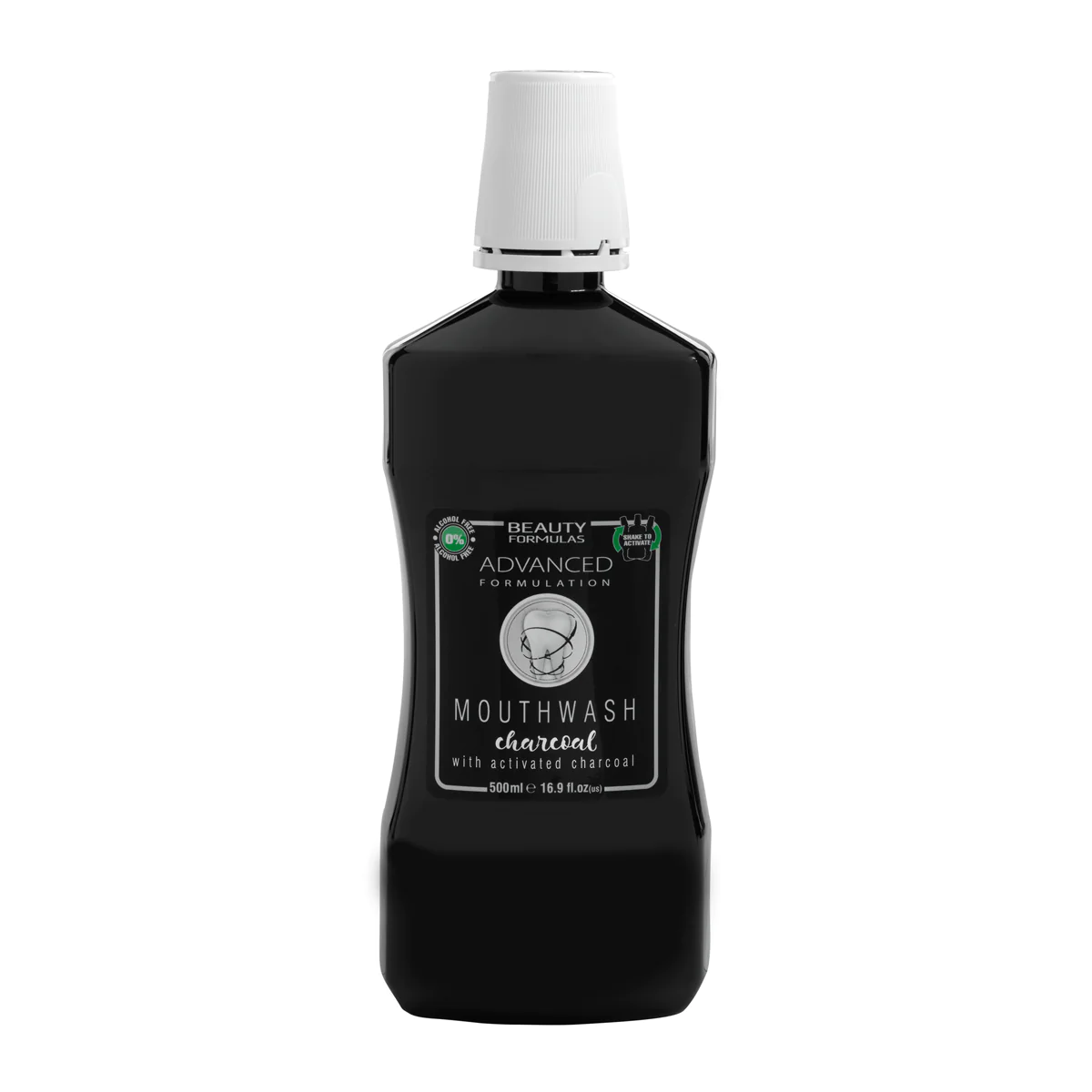 Beauty Formulas Mouthwash with Activated Carbon 500ml