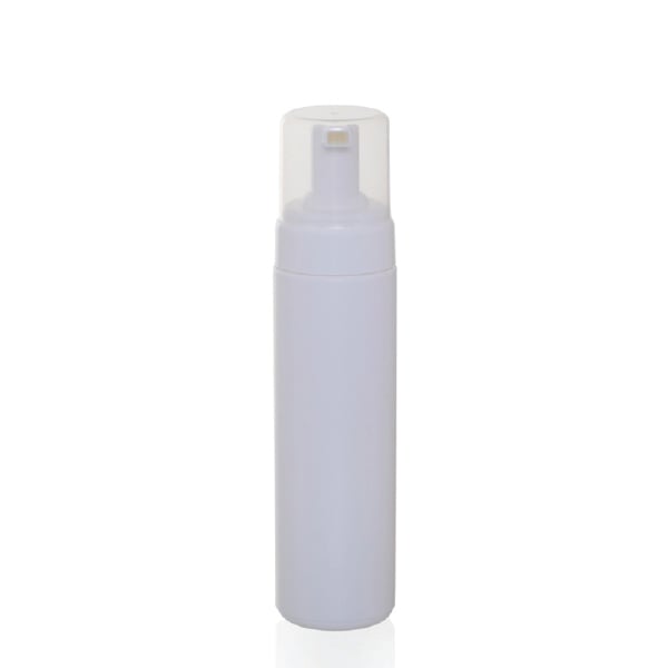 White vial with PET foam pump 200ml