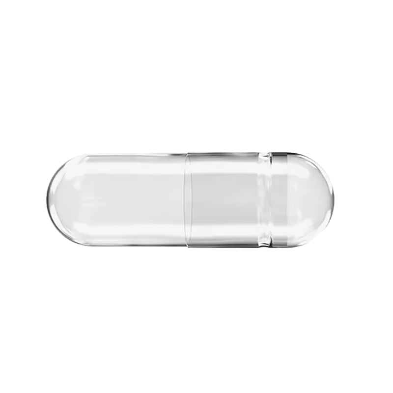 Capsules 500mg N0 1000pcs Transparent/Transparent