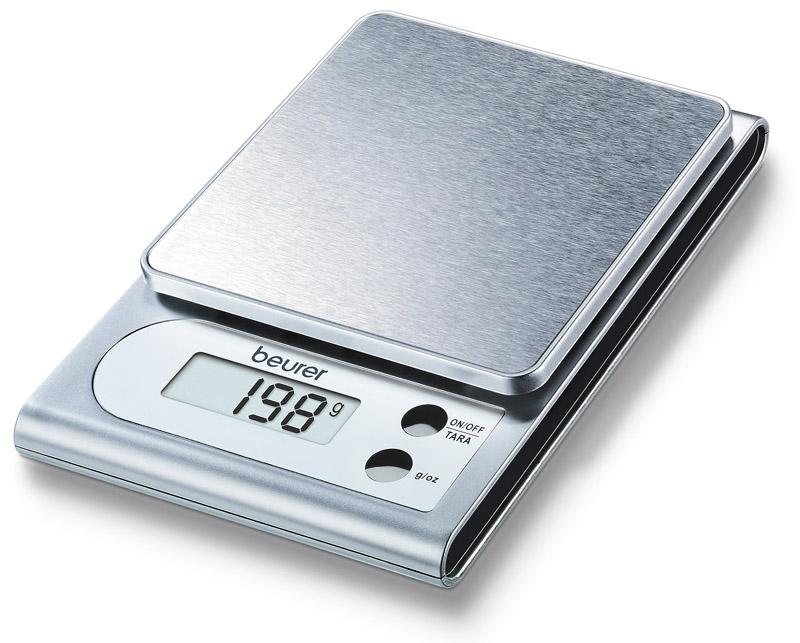 Kitchen Scale Digital Beurer -KS 22- Inox Weighing capacity: 3kg/1gr
