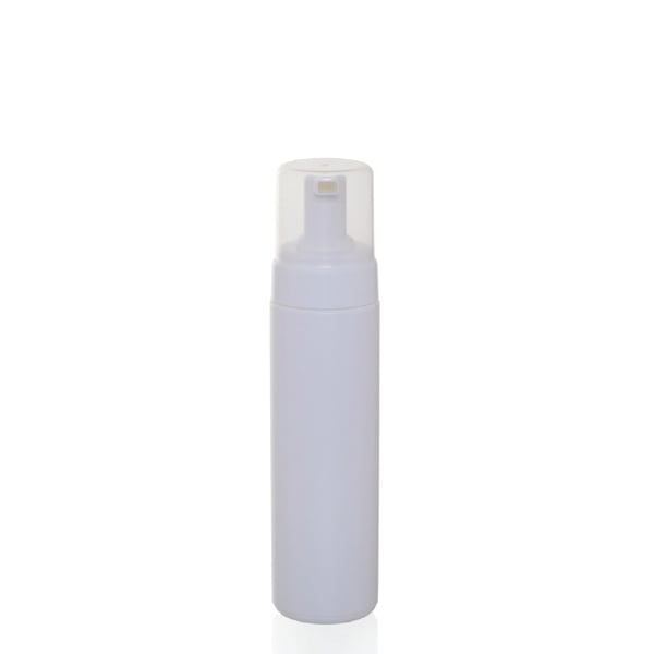 White vial with PET foam pump 150ml