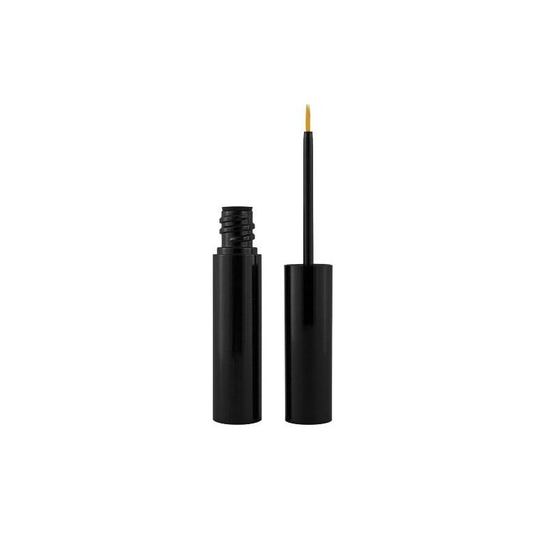 Περιέκτης Eyeliner, Πινελάκι, Μαύρο Πώμα, Μαύρο Μπουκάλι