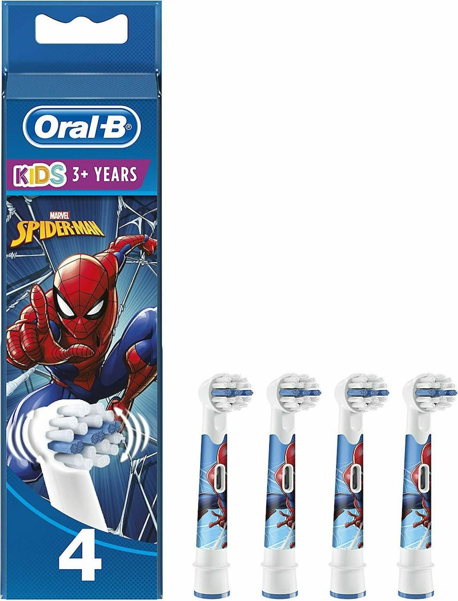 Oral b Αντ/κό Ηλ. Οδοντόβουρτσας Kids Spiderman 4τμχ P&G