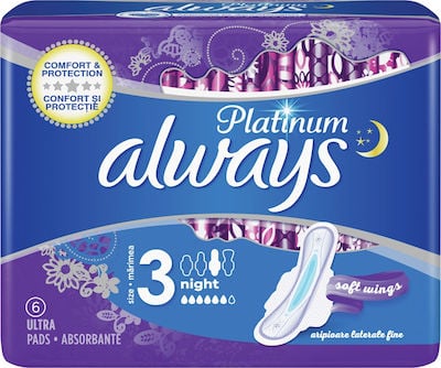 Always Platinum Ultra Night Size 3 with Wings 6pcs
