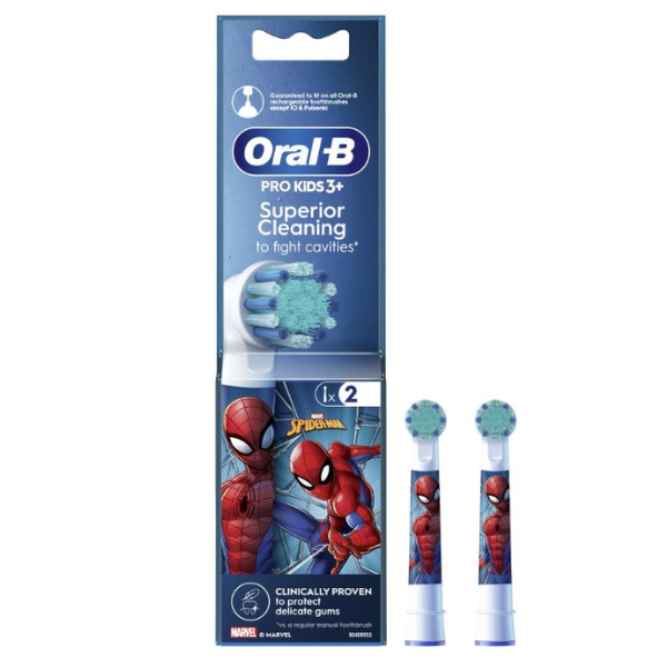 Oral b Αντ/κό Ηλ. Οδοντόβουρτσας Kids Spiderman 2τμχ P&G