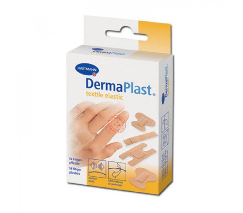 DermaPlast Elastic Fingers Αυτοκόλλητα Επιθέματα Μικροτραυμάτων για τα Δάχτυλα 4 Μεγέθη των 16τμχ  REF:535235  Hartmann