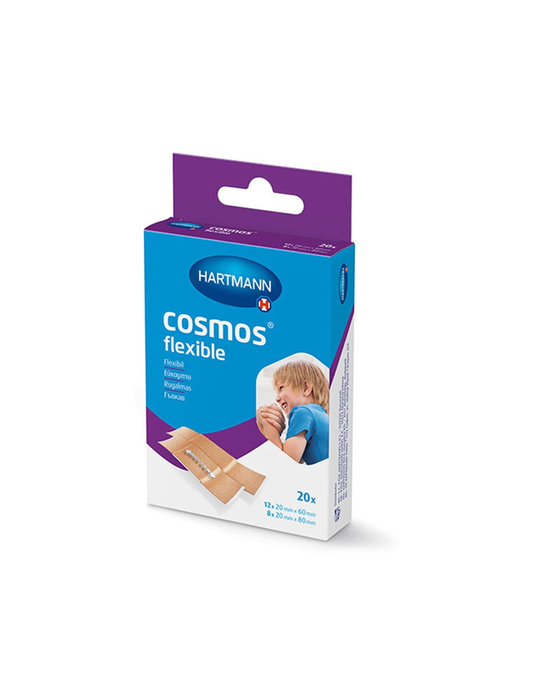 Cosmos Flexible Self-Adhesive Microwound Pads 2 Sizes in a case of 20pcs REF:535250 Hartmann