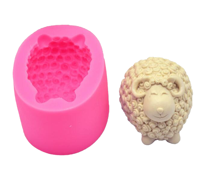 Silicone Mold For Wax, 3D Shape Sheep