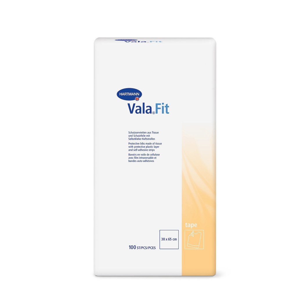 Protective Prosthesis (Bibs) Disposable ValaFit Tapes 38x65cm with Self-adhesive Fixation 100pcs REF:992253 Hartmann