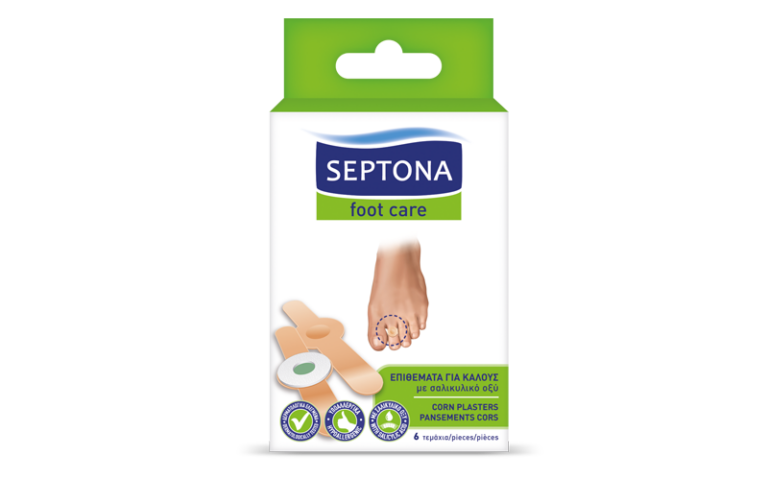 Septona Επιθέματα Foot Care για Κάλους με σαλικυλικό Οξύ 6τμχ