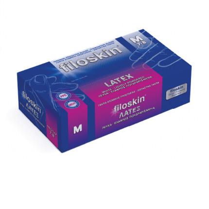 Latex Gloves with Powder Filoskin Large 100pcs