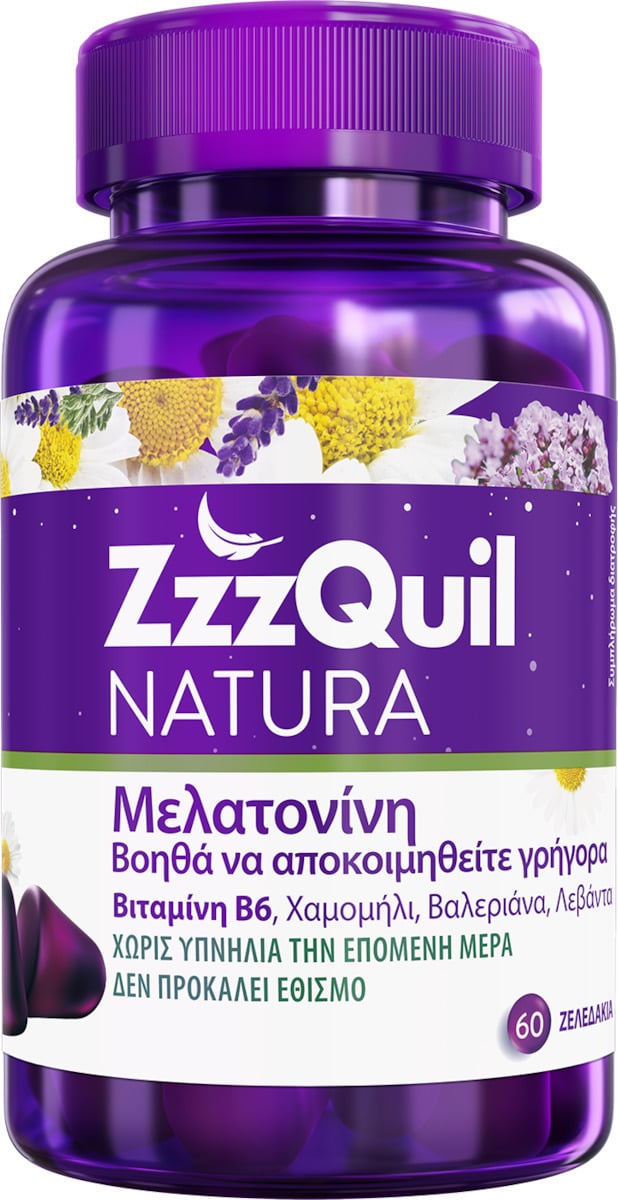 Melatonin ZzzQuil Natura 60 Gels 180gr