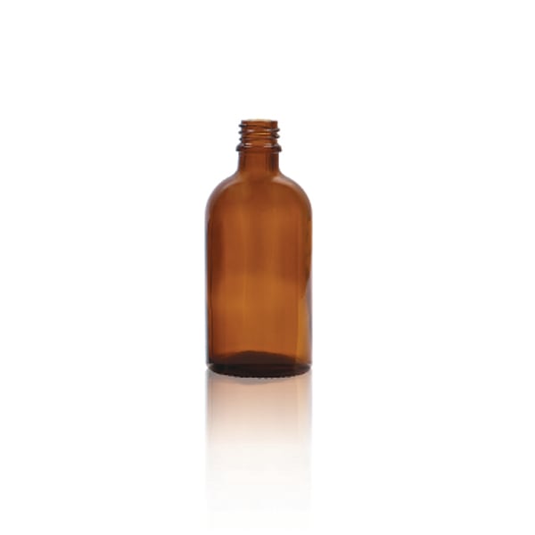 Glass Vial Brown GB100 PP18 100ml (P10)