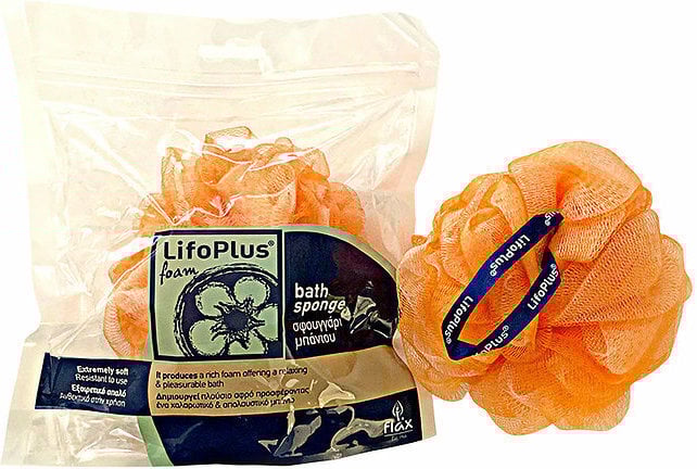 Lifoplus Bathroom Sponge (Tuli) Bicolour-Orange Ref:401194