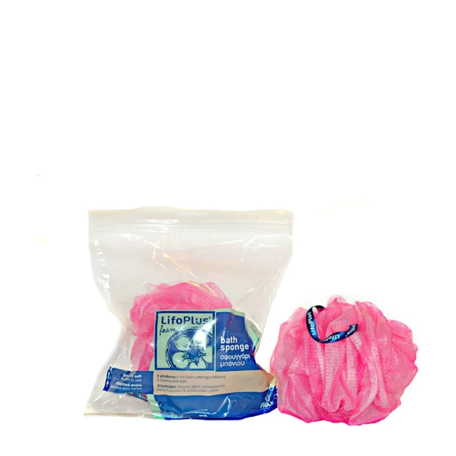 Lifoplus Bathroom Sponge (Tulle) Bicolour-Fuchsia Ref:401170