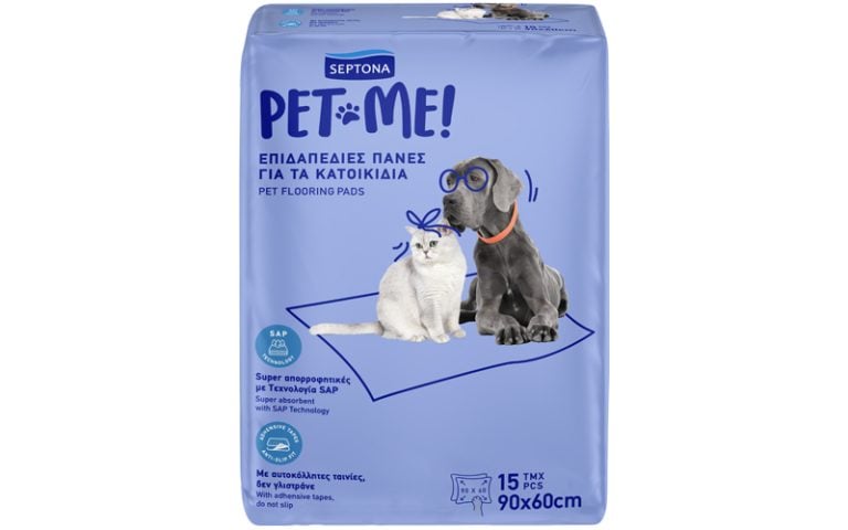 Septona Pet-Me Υποσέντονα 60χ90cm 15τμχ