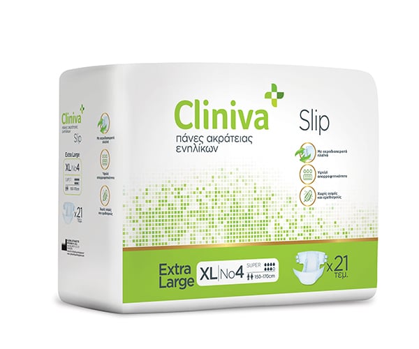 Cliniva Slip Πάνα Ανοιχτή No4 XLarge 21τμχ by Septona
