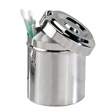 Βαμβακοδοχείο Inox 2lt  (Κ.Π)