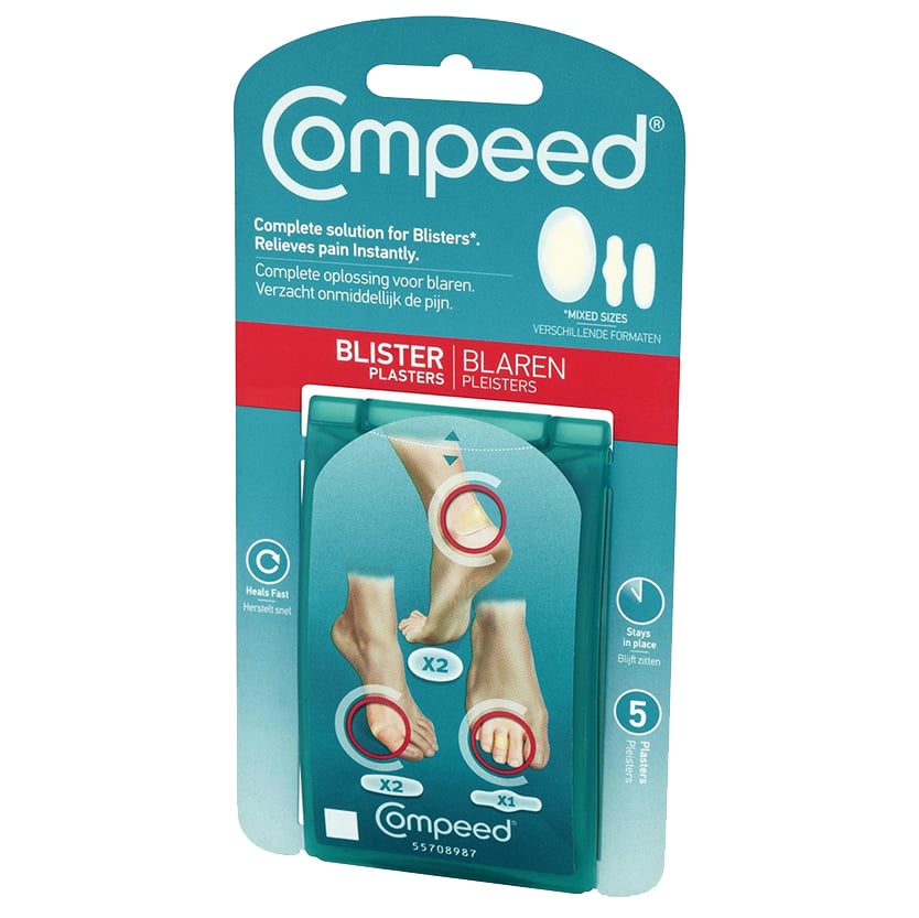 COMPEED® Blister Mix Pack - Pads for Blisters 3 Different Sizes 5pcs