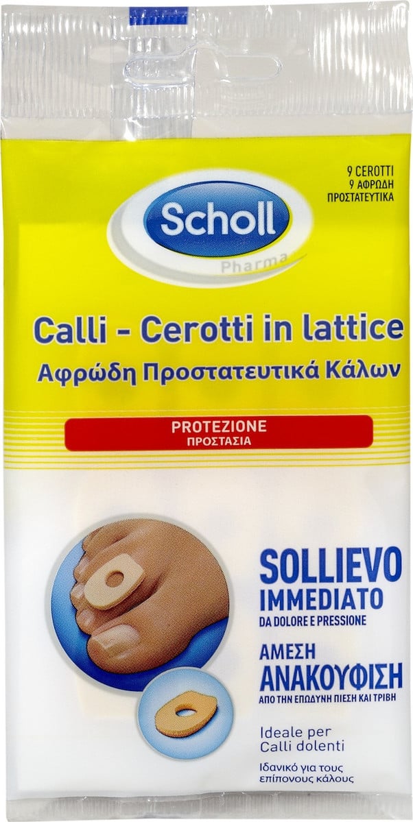 Scholl Αφρώδη Επιθέματα Οβάλ για Κάλους 9τμχ Ref:10005744