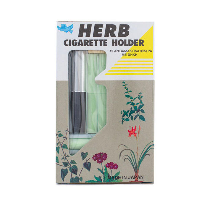 Herb Cigarette Pipes Holder+12 Filters