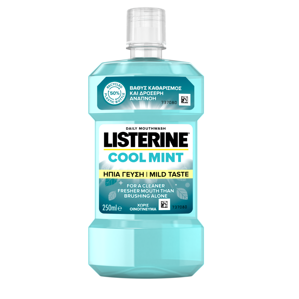 Listerine Coolmint 250ml Στοματικό Διάλυμα Μπλε